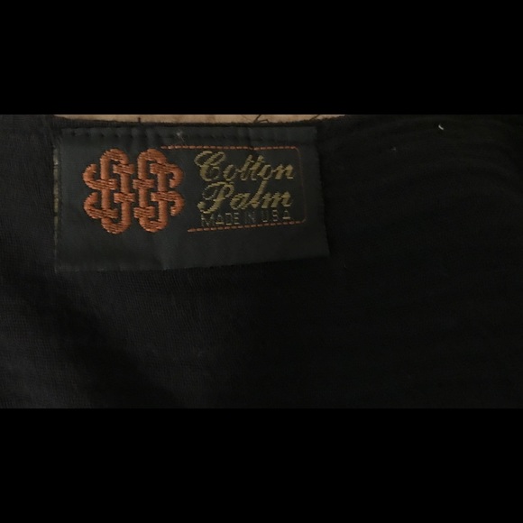 Cotton Palm 3/4 “ Sleeve Beautiful Black Top Large - Picture 3 of 3